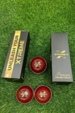 Xtreme11 Leather Cricketballs Red White