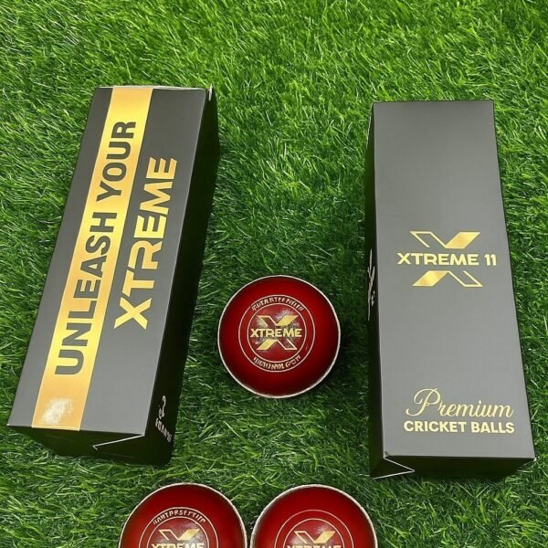 Xtreme11 Leather Cricketballs Red White