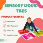 Liquid Sensory Floor Decorative Tiles 11.8'' x 11.8'' Set of 4 Tiles - Image 5