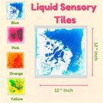 Liquid Sensory Floor Decorative Tiles 11.8'' x 11.8'' Set of 4 Tiles - Image 2